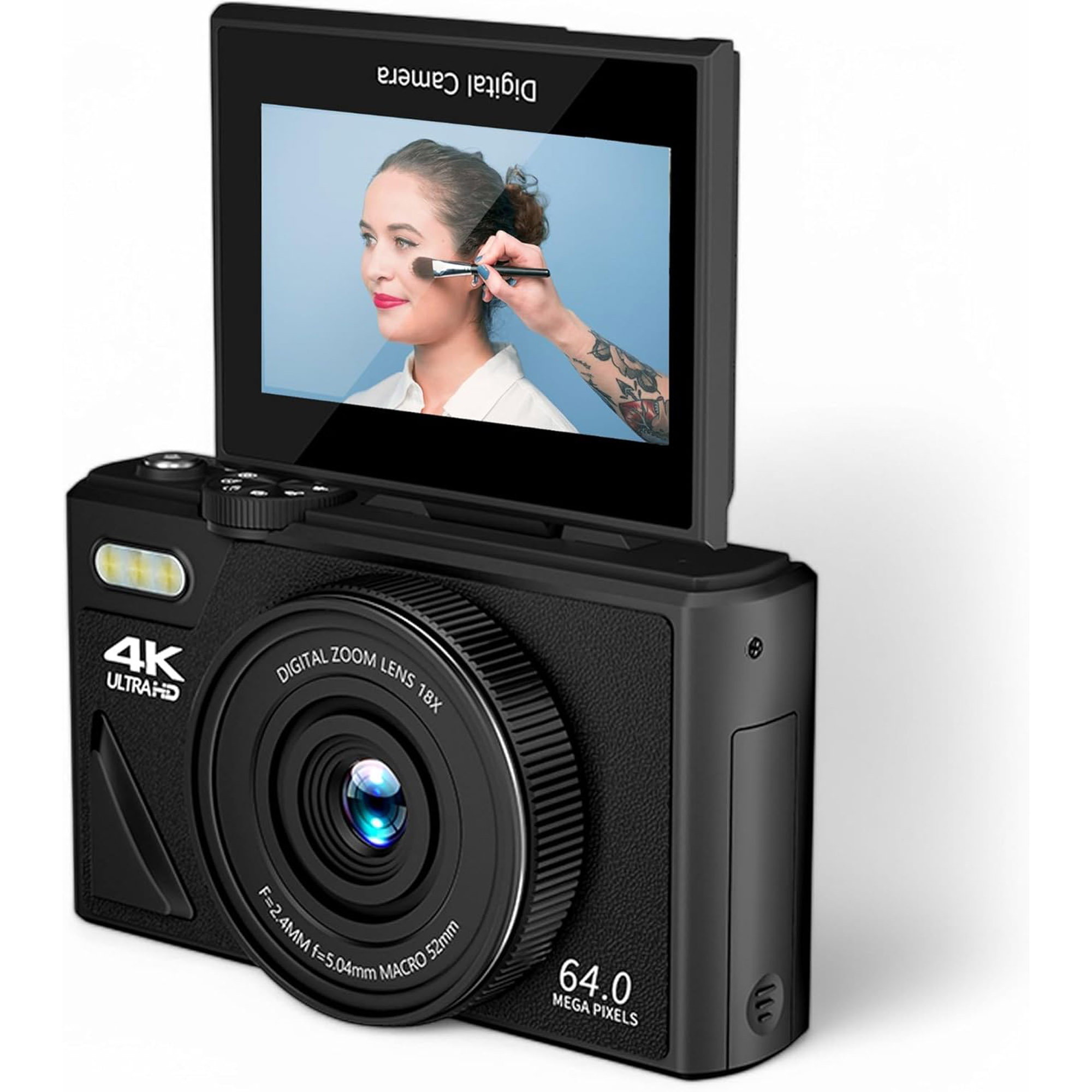 KamKorda Digital Compact Camera with 180 Flip Screen