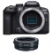 Canon EOS R10 Mirrorless Camera Body with EF-EOS R mount adapter - view 1